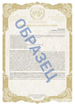 Образец Приложение к СТО 01.064.00220722.2-2020 Невьянск Сертификат СТО 01.064.00220722.2-2020 
